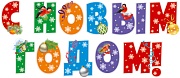 КФМ-14778 Комплект вырубных букв на скотче С Новым годом! (11 шт. в комплекте)