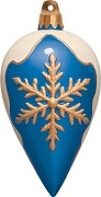 М-17484 Вырубная фигурка. Елочная игрушка (двухсторонняя, ВД-лак)
